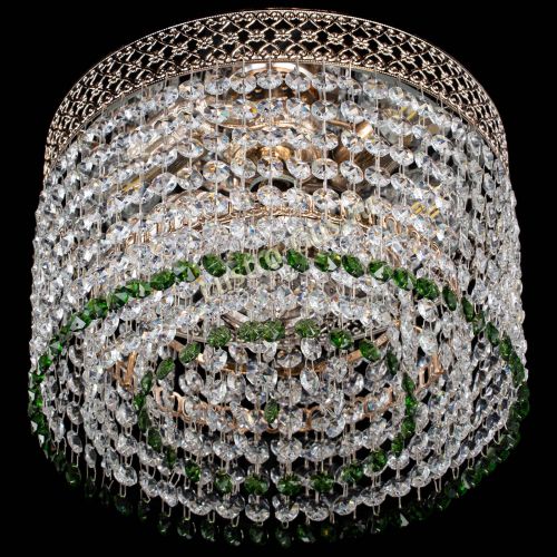 Люстра Венеция Капель №2 зеленая в Химках Гусь Хрустальный