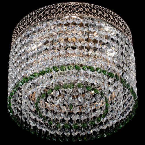 Люстра Венеция Капель №2 зеленая в Химках Гусь Хрустальный