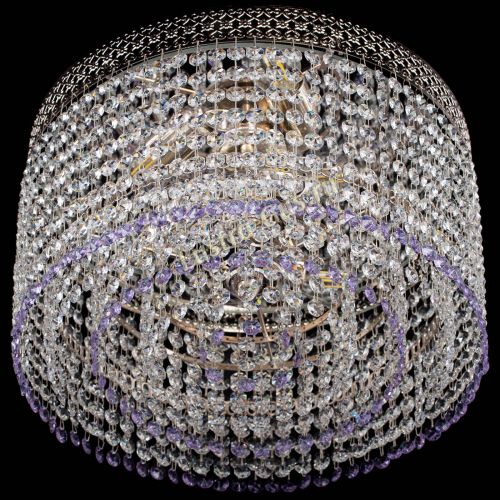 Люстра Венеция Капель №3 фиолетовая в Химках Гусь Хрустальный