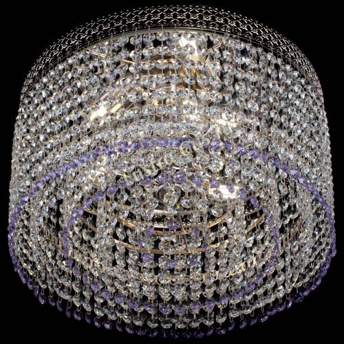 Люстра Венеция Капель №3 фиолетовая в Химках Гусь Хрустальный