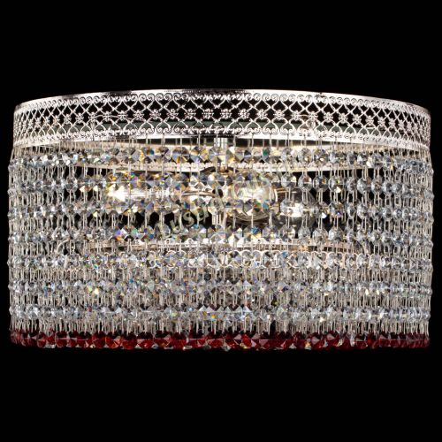 Люстра Венеция Капель №3 красная в Химках Гусь Хрустальный