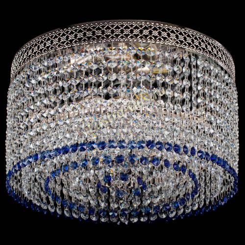 Люстра Венеция Капель №3 синяя в Химках Гусь Хрустальный