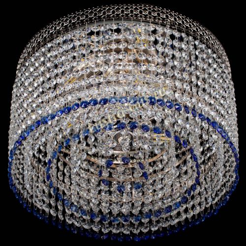 Люстра Венеция Капель №3 синяя в Химках Гусь Хрустальный