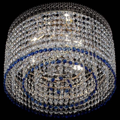 Люстра Венеция Капель №3 синяя в Химках Гусь Хрустальный