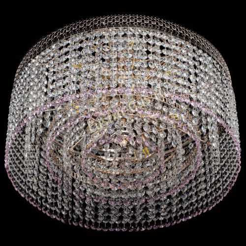 Люстра Венеция Капель №5 розовая в Химках Гусь Хрустальный