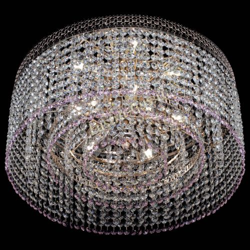 Люстра Венеция Капель №5 розовая в Химках Гусь Хрустальный