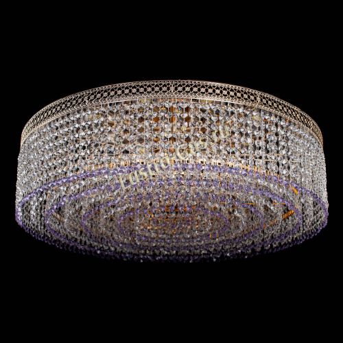 Люстра Венеция Капель №8 оптикон фиолетовая в Химках Гусь Хрустальный