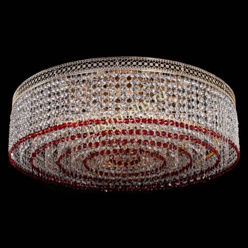 Люстра Венеция Капель №8 оптикон красная в Химках Гусь Хрустальный