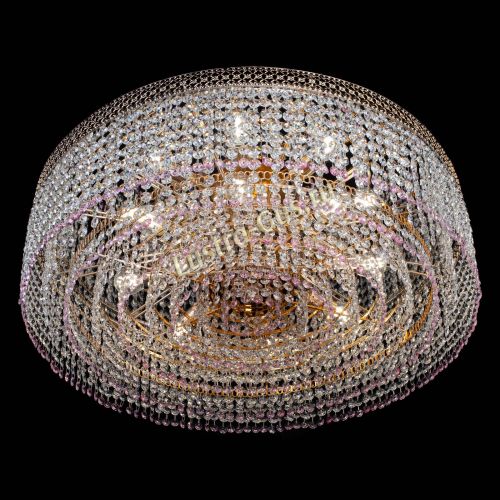 Люстра Венеция Капель №8 оптикон розовая в Химках Гусь Хрустальный