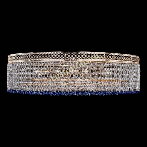 Люстра Венеция Капель №8 оптикон синяя в Химках Гусь Хрустальный