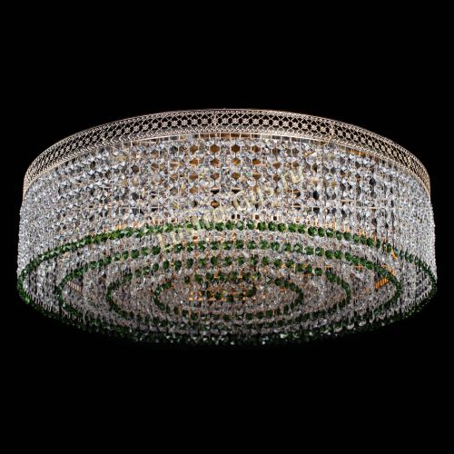 Люстра Венеция Капель №8 оптикон зеленая в Химках Гусь Хрустальный