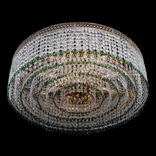 Люстра Венеция Капель №8 оптикон зеленая в Химках Гусь Хрустальный