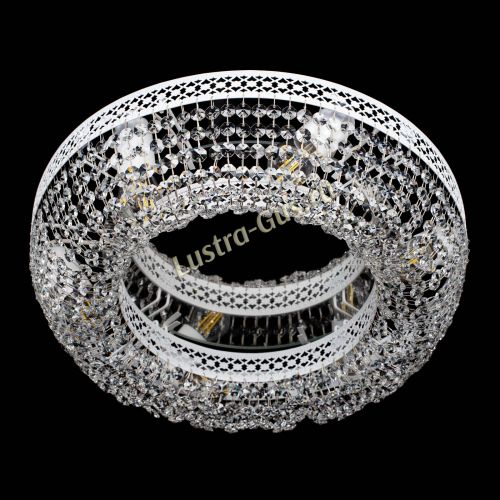 Люстра Венеция Кольцо №6 белая в Химках Гусь Хрустальный