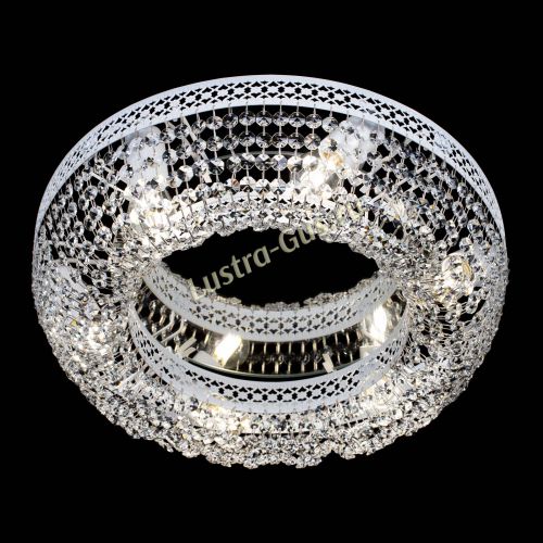 Люстра Венеция Кольцо №6 белая в Химках Гусь Хрустальный