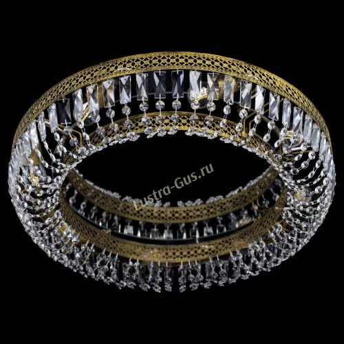 Люстра Венеция Кольцо №6 пластинка под бронзу в Химках Гусь Хрустальный