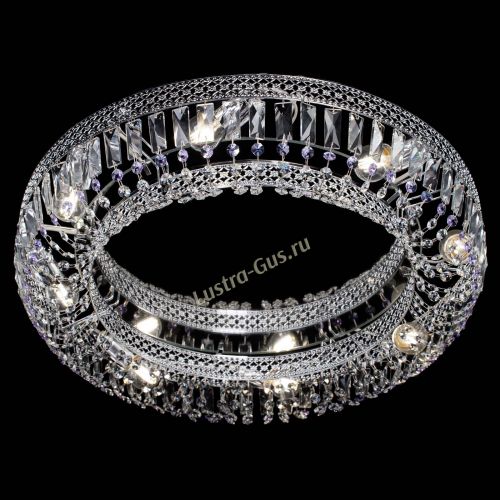 Люстра Венеция Кольцо №8 пластинка фиолетовая в Химках Гусь Хрустальный