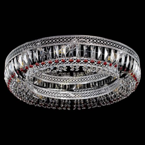 Люстра Венеция Кольцо №8 пластинка красная в Химках Гусь Хрустальный