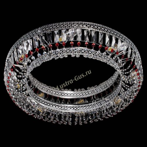 Люстра Венеция Кольцо №8 пластинка красная в Химках Гусь Хрустальный