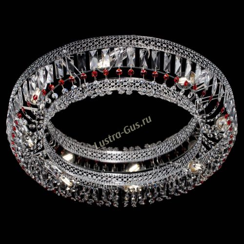 Люстра Венеция Кольцо №8 пластинка красная в Химках Гусь Хрустальный