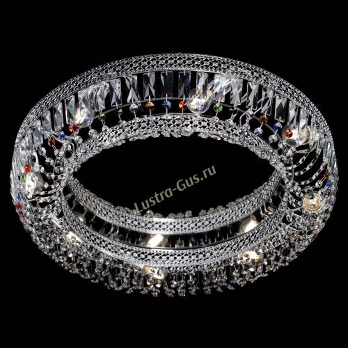 Люстра Венеция Кольцо №8 пластинка разноцветная в Химках Гусь Хрустальный