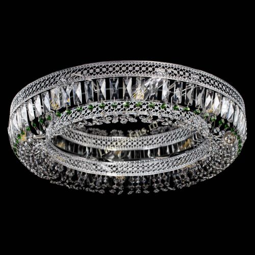 Люстра Венеция Кольцо №8 пластинка зеленая в Химках Гусь Хрустальный