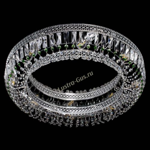 Люстра Венеция Кольцо №8 пластинка зеленая в Химках Гусь Хрустальный