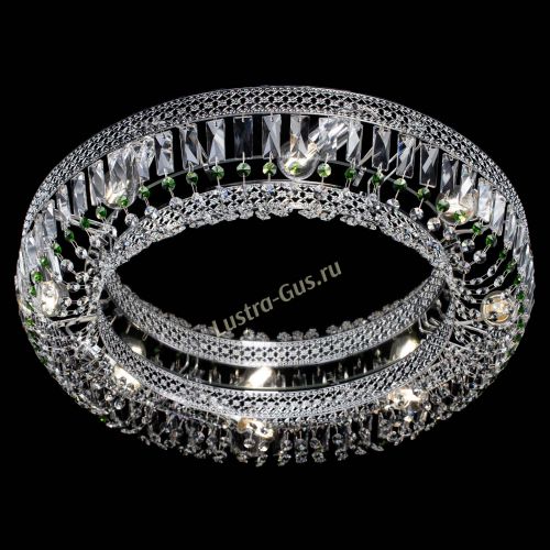 Люстра Венеция Кольцо №8 пластинка зеленая в Химках Гусь Хрустальный