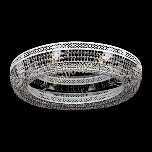 Люстра Венеция Кольцо №8 белая в Химках Гусь Хрустальный