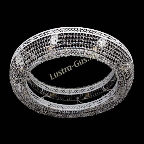 Люстра Венеция Кольцо №8 белая в Химках Гусь Хрустальный