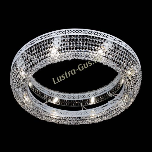 Люстра Венеция Кольцо №8 белая в Химках Гусь Хрустальный