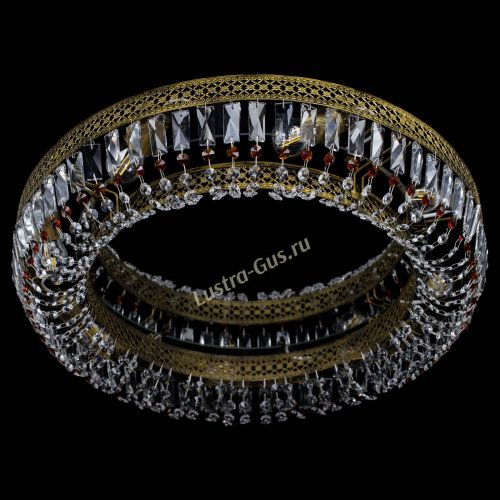 Люстра Венеция Кольцо №8 пластинка под бронзу Чайная в Химках Гусь Хрустальный