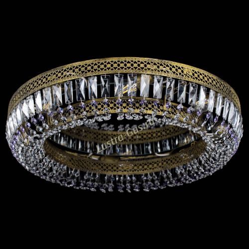 Люстра Венеция Кольцо №8 пластинка под бронзу Фиолетовая в Химках Люстра Венеция Кольцо №8 пластинка под бронзу Фиолетовая в Химках