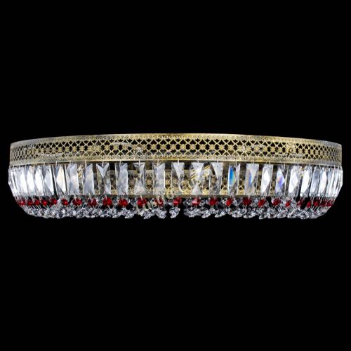 Люстра Венеция Кольцо №8 пластинка под бронзу Красная в Химках Гусь Хрустальный