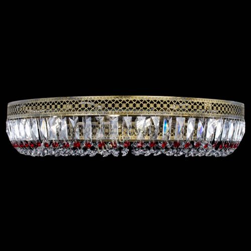 Люстра Венеция Кольцо №8 пластинка под бронзу Красная в Химках Гусь Хрустальный