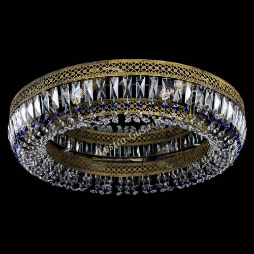 Люстра Венеция Кольцо №8 пластинка под бронзу Синяя в Химках Люстра Венеция Кольцо №8 пластинка под бронзу Синяя в Химках