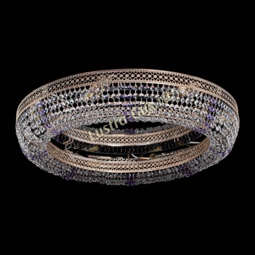 Люстра Венеция Кольцо №8 фиолетовая в Химках Гусь Хрустальный