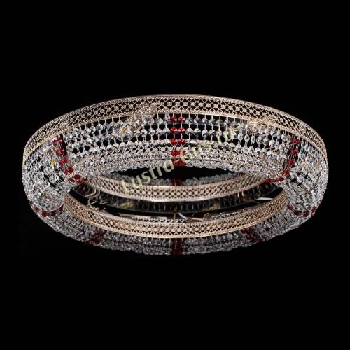 Люстра Венеция Кольцо №8 красное в Химках Гусь Хрустальный