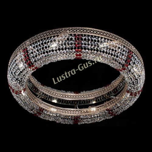 Люстра Венеция Кольцо №8 красное в Химках Гусь Хрустальный