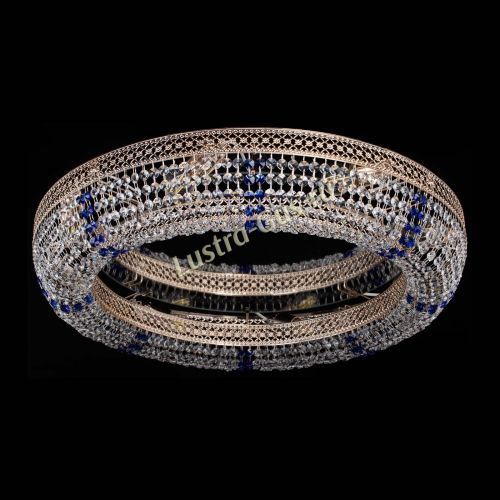 Люстра Венеция Кольцо №8 синее в Химках Гусь Хрустальный