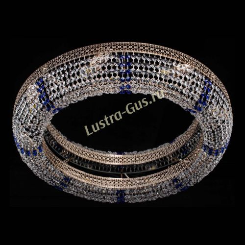 Люстра Венеция Кольцо №8 синее в Химках Гусь Хрустальный