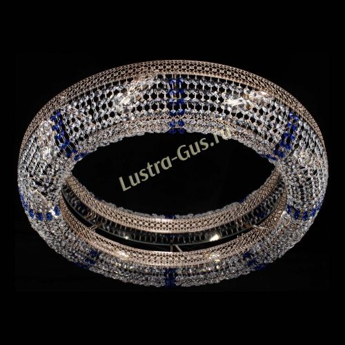 Люстра Венеция Кольцо №8 синее в Химках Гусь Хрустальный