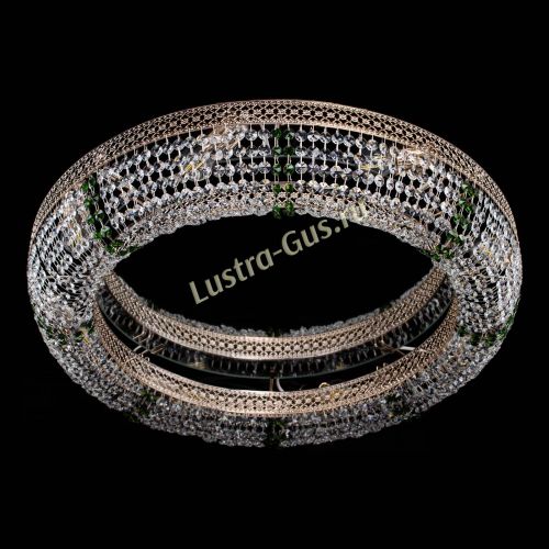 Люстра Венеция Кольцо №8 зеленое в Химках Гусь Хрустальный