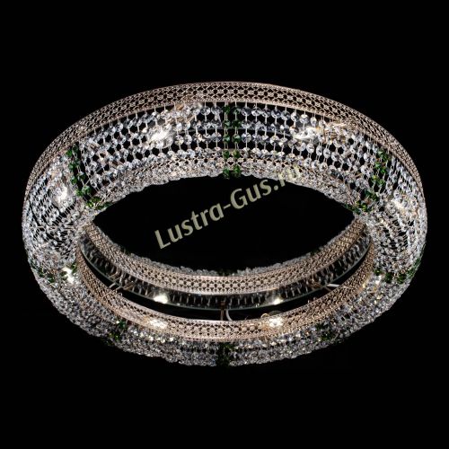 Люстра Венеция Кольцо №8 зеленое в Химках Гусь Хрустальный