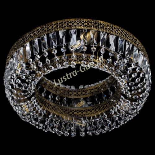 Люстра Венеция Кольцо пластинка под бронзу в Химках Гусь Хрустальный