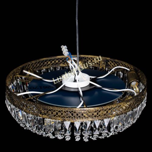 Люстра Венеция Кольцо пластинка под бронзу в Химках Гусь Хрустальный