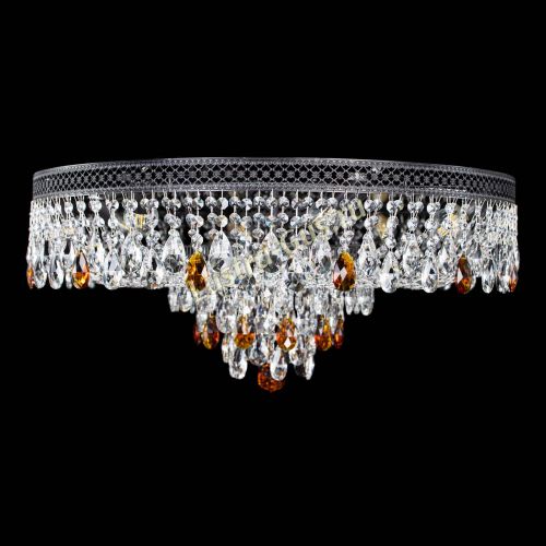 Люстра Венеция Кольцо Черная №8 чайная в Химках Гусь Хрустальный