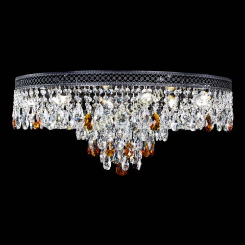 Люстра Венеция Кольцо Черная №8 чайная в Химках Гусь Хрустальный