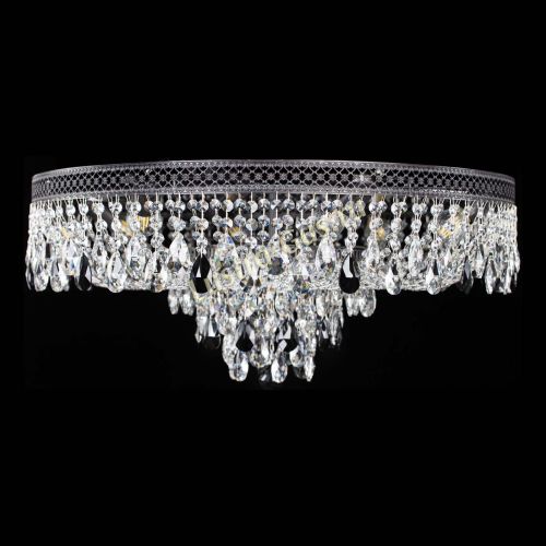 Люстра Венеция Кольцо Черная №8 черная в Химках Гусь Хрустальный