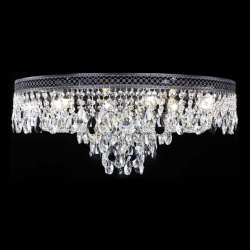 Люстра Венеция Кольцо Черная №8 черная в Химках Гусь Хрустальный