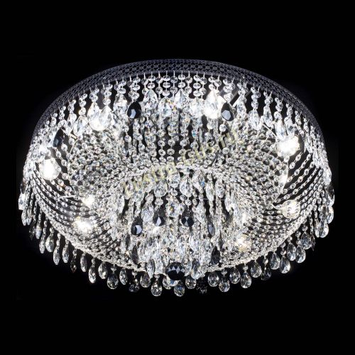 Люстра Венеция Кольцо Черная №8 черная в Химках Гусь Хрустальный